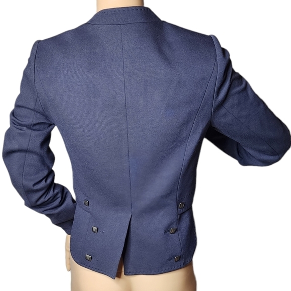 Rebecca Taylor ponte tuxedo navy studded blazer. - Picture 12 of 17